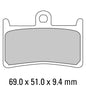 Ferodo Race Brake Disc Pad Set - FDB605 XRAC