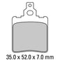 Ferodo Disc Pad Set - FDB624 S Scooter Compound - Non Sintered
