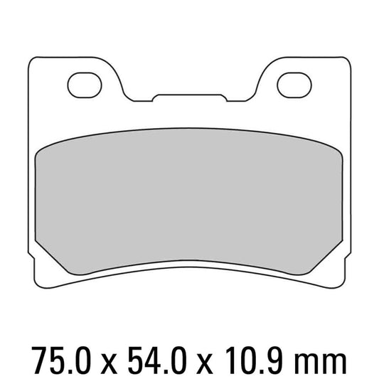 Ferodo Disc Pad Set - FDB659 EF ECO Friction Non Sintered Compound