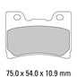 Ferodo Disc Pad Set - FDB659 EF ECO Friction Non Sintered Compound