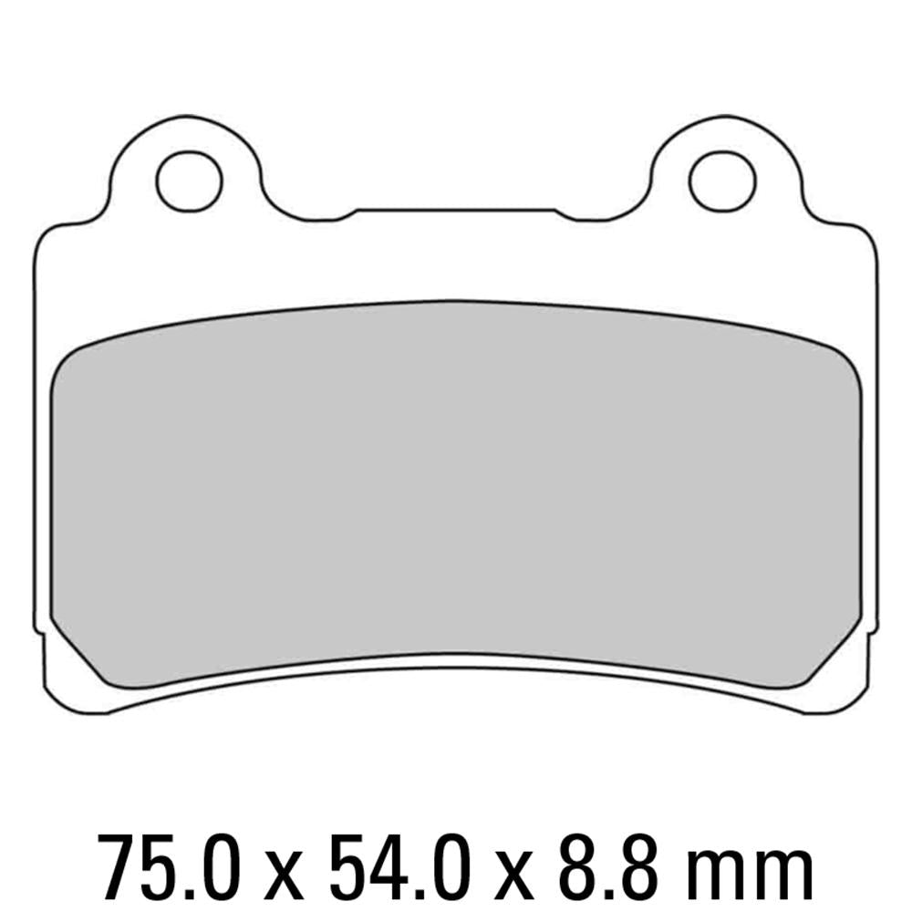 Ferodo Disc Pad Set - FDB662 P Platinum Non Sintered Compound