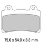 Ferodo Disc Pad Set - FDB662 P Platinum Non Sintered Compound