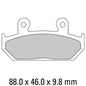 Ferodo Disc Pad Set - FDB663 ST Sinter Grip Sintered Compound - Road