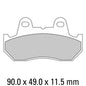 Ferodo Disc Pad Set - FDB665 P Platinum Non Sintered Compound