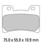 Ferodo Disc Pad Set - FDB666 ST Sinter Grip Sintered Compound - Road
