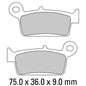 Ferodo Disc Pad Set - FDB672 AG Argento Non Sintered Compound