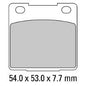 Ferodo Disc Pad Set - FDB183 P Platinum Non Sintered Compound