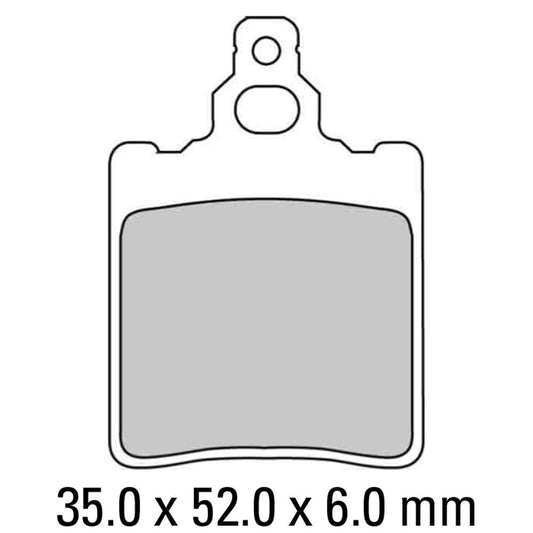 Ferodo Disc Pad Set - FDB694 AG Argento Non Sintered Compound