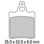 Ferodo Disc Pad Set - FDB694 AG Argento Non Sintered Compound