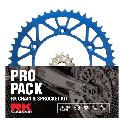 Pro Pack - RK Chain & Sprocket Kit Gold + Blue 13/49 YZ450F 03-25