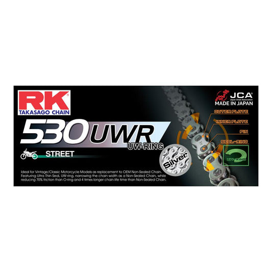 RK Chain 530UWR - 120 Link - Silver