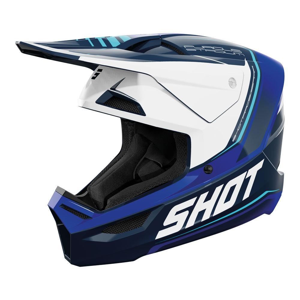 Shot Furious Stadium Helmet Blue Glossy
