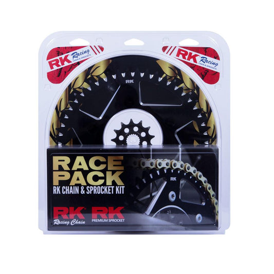 Pro Pack - RK Chain & Sprocket Kit Gold + Black 13/50 KX250F 06-25