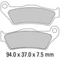 Ferodo Disc Pad Set - FDB2018 ZR Sintered Sintered Race Compound - Off-Road
