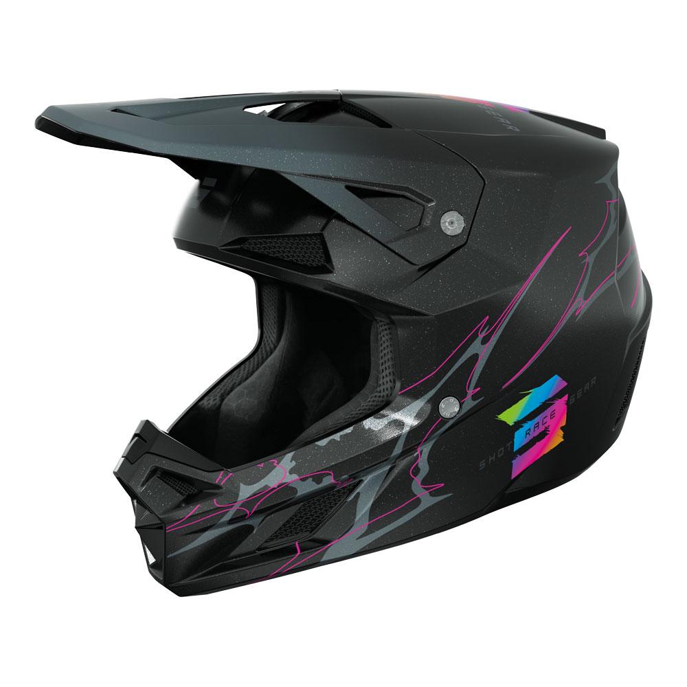 Shot Speed Kid RAC Helmet Black Pearly