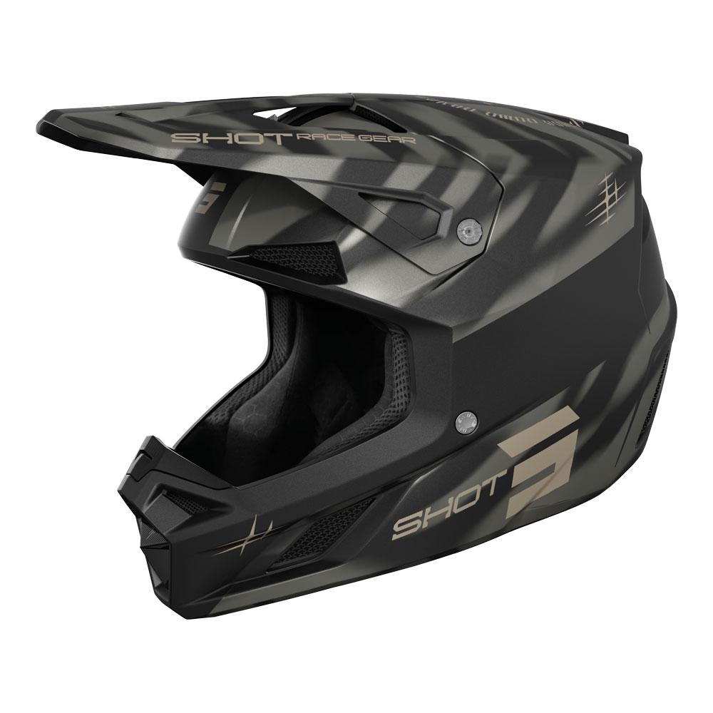 Shot Speed Tiger Helmet Black Matt