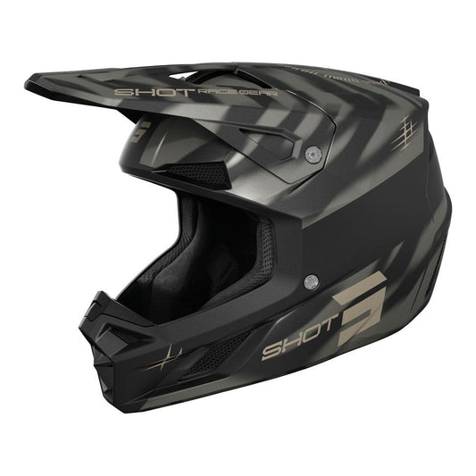 Shot Speed Tiger Helmet Black Matt