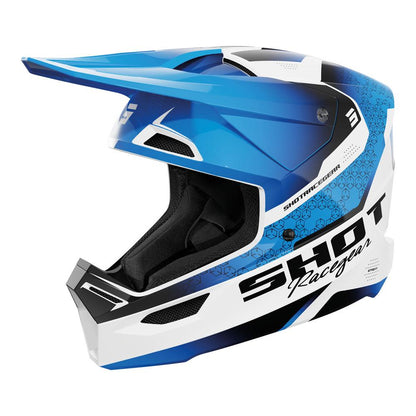Shot Furious Kid Stream Helmet Blue Glossy