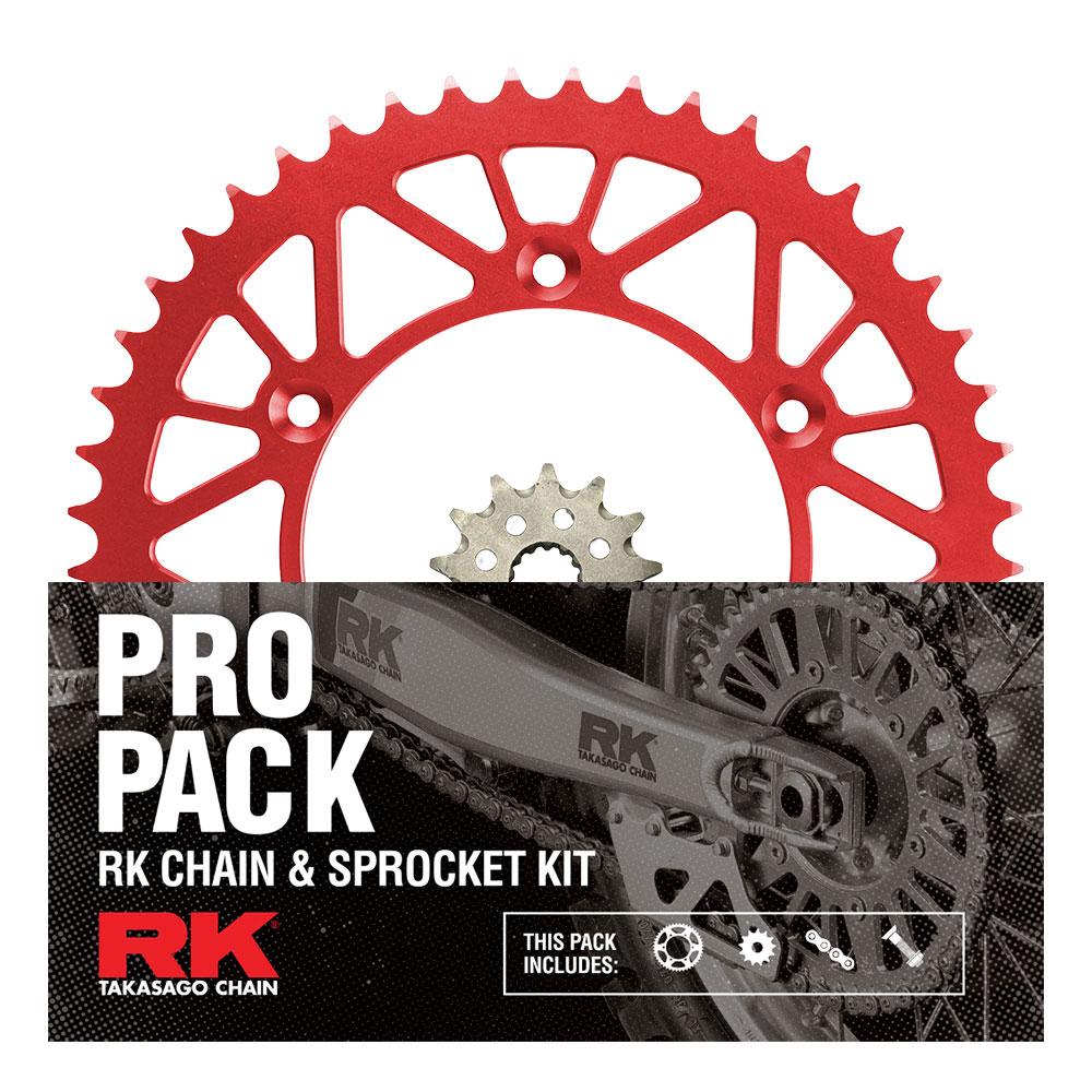 Pro Pack - RK Chain & Sprocket Kit Gold + Red 13/48 CRF250R 18-21