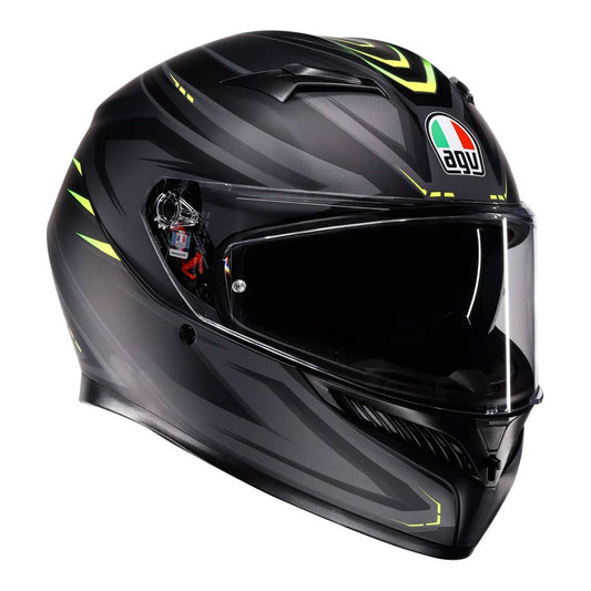 AGV K3 - Syth Matt Black/Yellow Fluro
