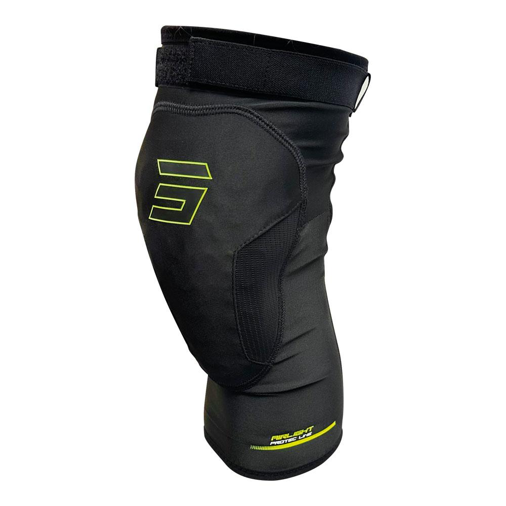 Shot Airlight 2.0 Kid Knee Guards Black/Neon Yellow YL/XL