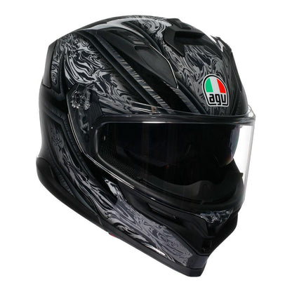 AGV K7 - Damascus Black/Silver