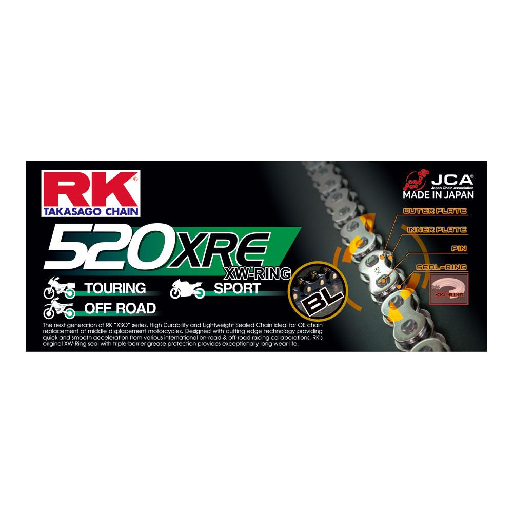 RK Chain BL520XRE - 120 Link - Black