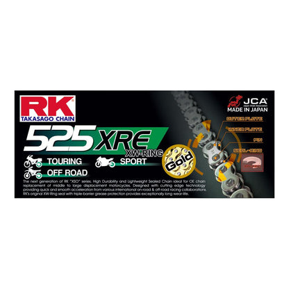 RK Chain GB525XRE - 120 Link - Gold