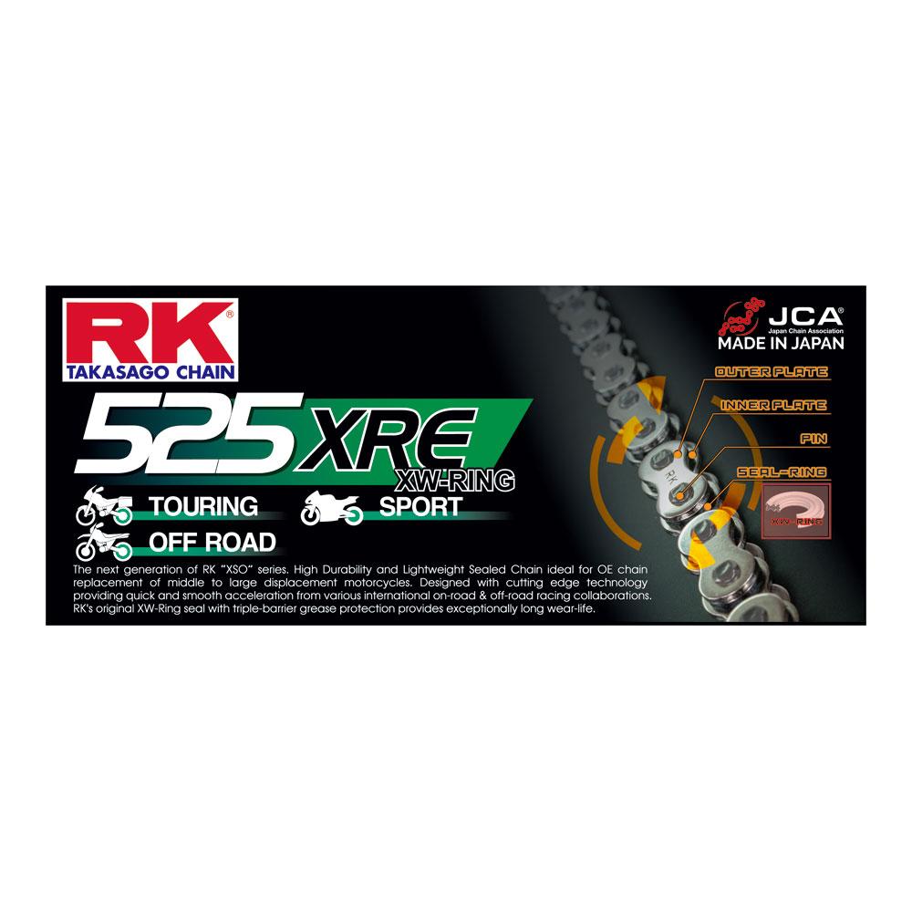 RK Chain 525XRE - 130 Link
