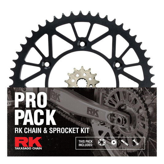Pro Pack - RK Chain & Sprocket Kit Gold + Black 13/51 YZ250F 01-25