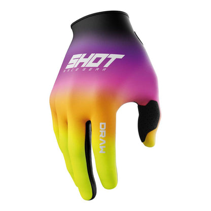 Shot Draw Kid Shade Gloves Pink/Neon Yellow