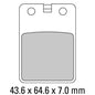 Ferodo Disc Pad Set - FDB696 S Scooter Compound - Non Sintered