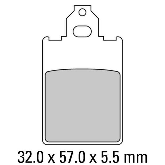 Ferodo Disc Pad Set - FDB697 S Scooter Compound - Non Sintered