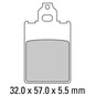Ferodo Disc Pad Set - FDB697 S Scooter Compound - Non Sintered