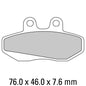 Ferodo Disc Pad Set - FDB706 P Platinum Non Sintered Compound