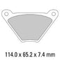 Ferodo Disc Pad Set - FDB185 P Platinum Non Sintered Compound