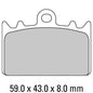 Ferodo Disc Pad Set - FDB741 P Platinum Non Sintered Compound