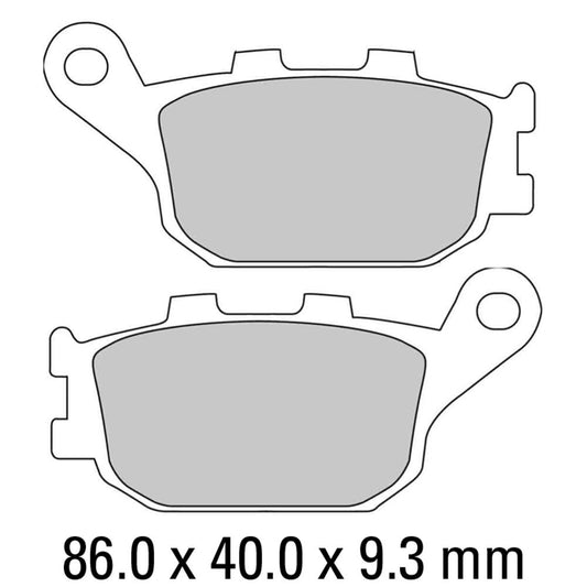Ferodo Disc Pad Set - FDB754 ST Sinter Grip Sintered Compound - Road