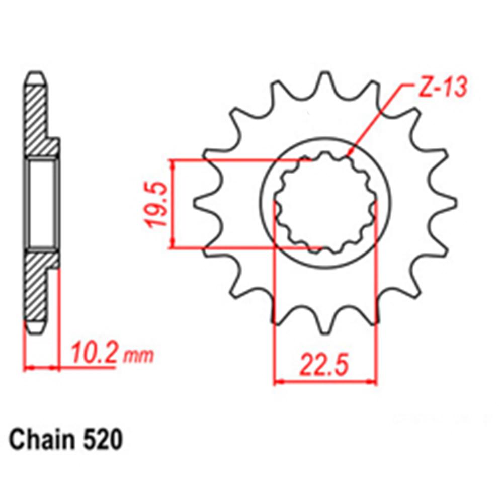 Front Sprocket - Steel 11T 520P
