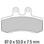 Ferodo Disc Pad Set - FDB782 P Platinum Non Sintered Compound