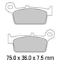 Ferodo Disc Pad Set - FDB783 AG Argento Non Sintered Compound