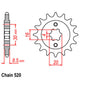 Front Sprocket - Steel 12T 520P