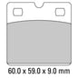 Ferodo Disc Pad Set - FDB204 P Platinum Non Sintered Compound