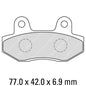 Ferodo Disc Pad Set - FDB312 EF ECO Friction Non Sintered Compound