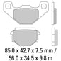 Ferodo Disc Pad Set - FDB828 P Platinum Non Sintered Compound