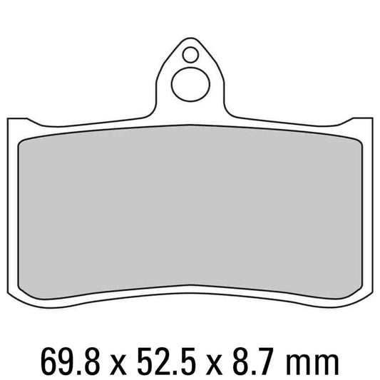 Ferodo Disc Pad Set - FDB858 P Platinum Non Sintered Compound