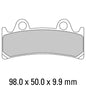 Ferodo Disc Pad Set - FDB864 P Platinum Non Sintered Compound