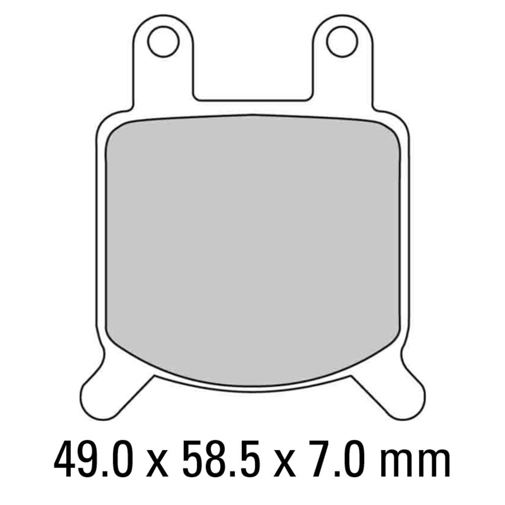 Ferodo Disc Pad Set - FDB205 P Platinum Non Sintered Compound