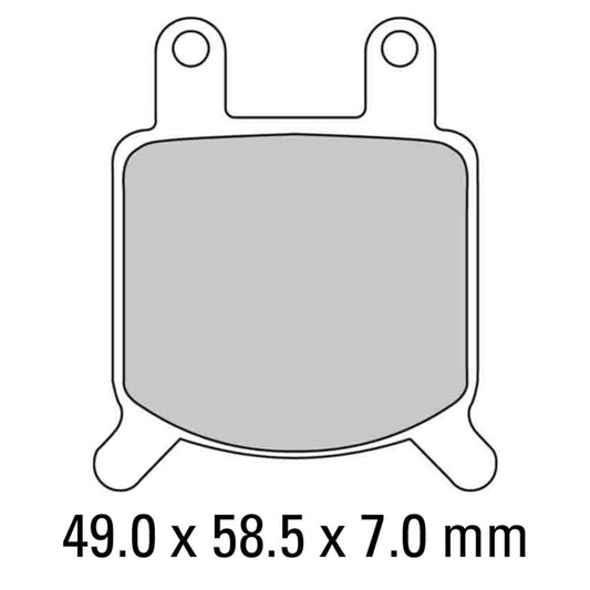Ferodo Disc Pad Set - FDB205 P Platinum Non Sintered Compound