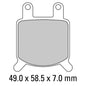 Ferodo Disc Pad Set - FDB205 P Platinum Non Sintered Compound